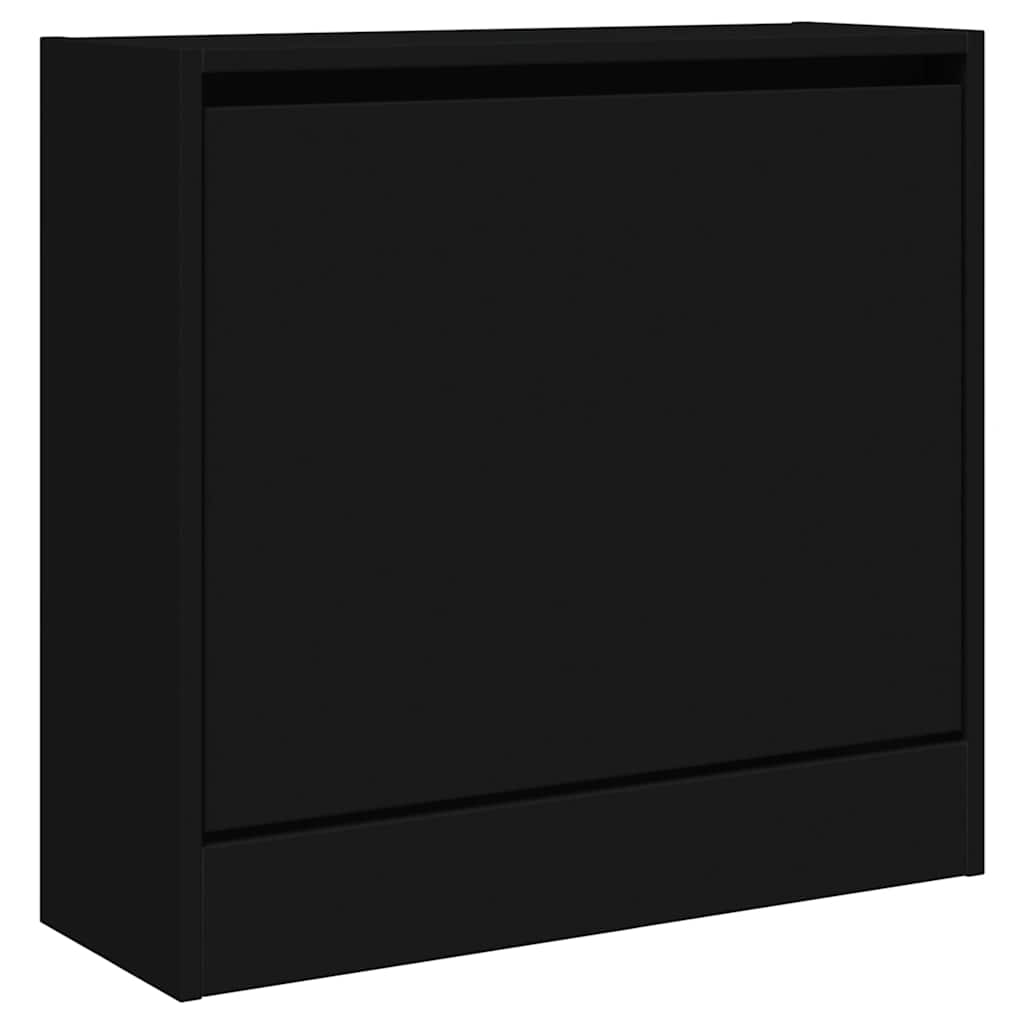 vidaXL Szafka na buty, czarna, 60x21x57 cm, materiał drewnopochodny