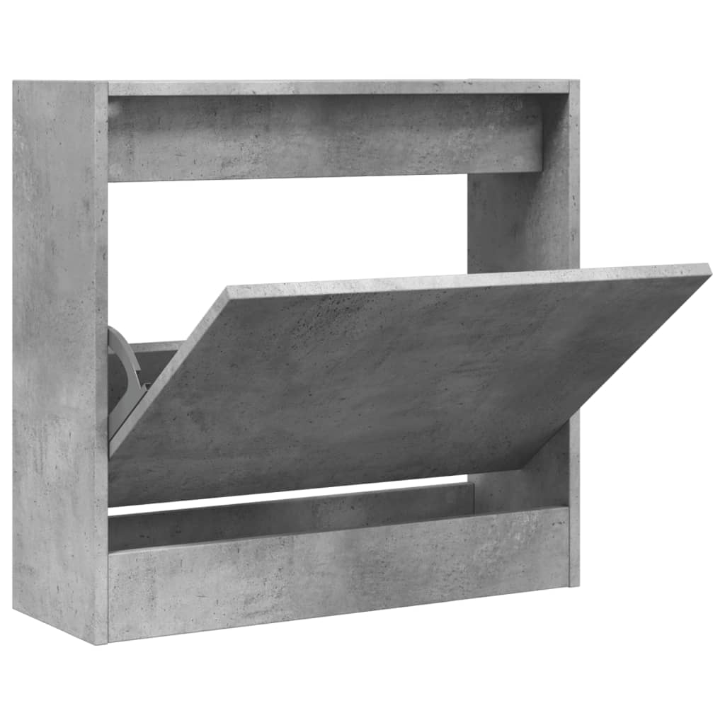 vidaXL Szafka na buty, szarość betonu, 60x21x57 cm