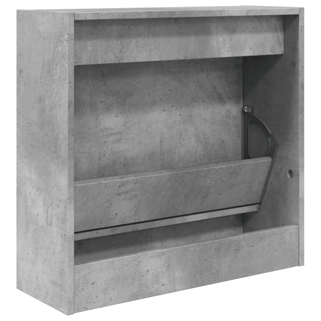 vidaXL Szafka na buty, szarość betonu, 60x21x57 cm