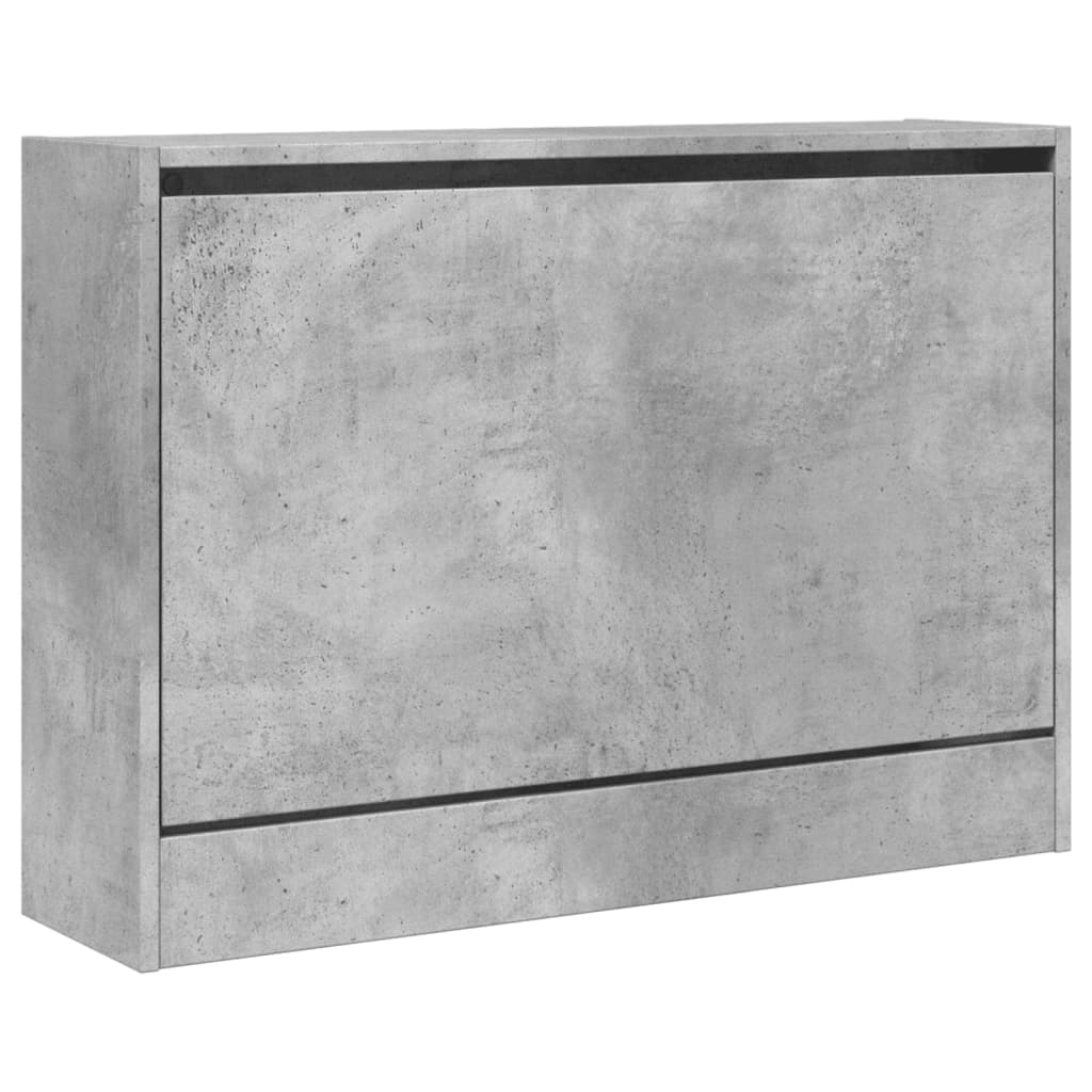 vidaXL Szafka na buty, szarość betonu, 80x21x57 cm