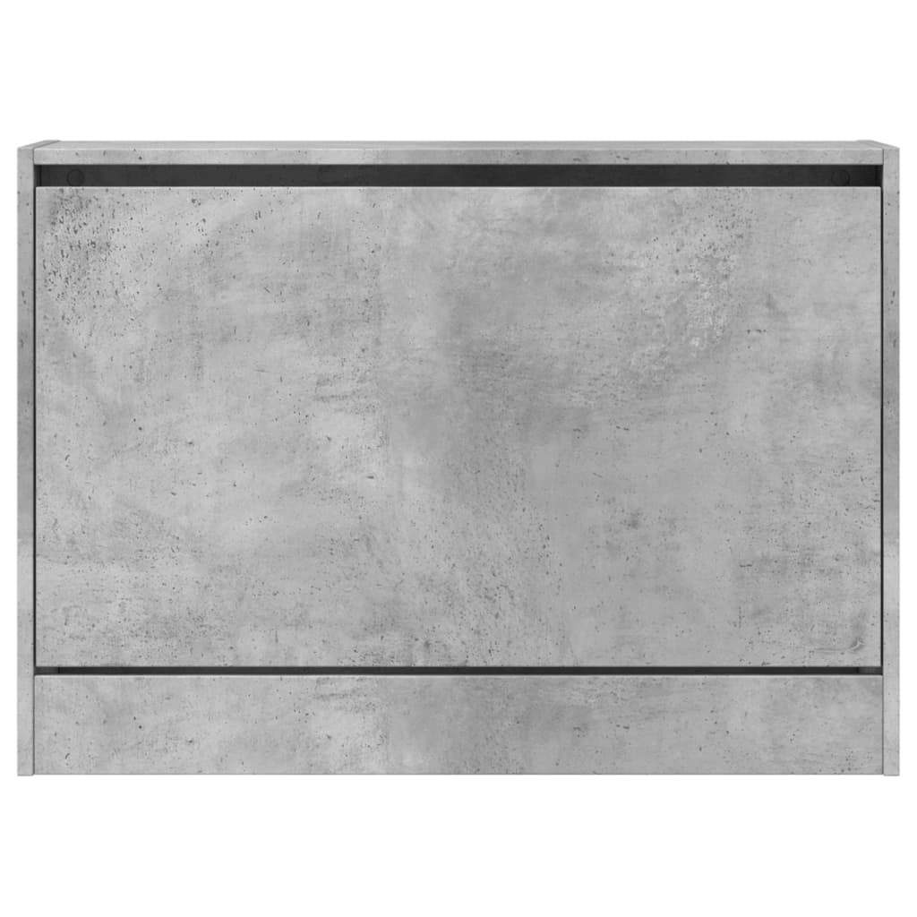 vidaXL Szafka na buty, szarość betonu, 80x21x57 cm
