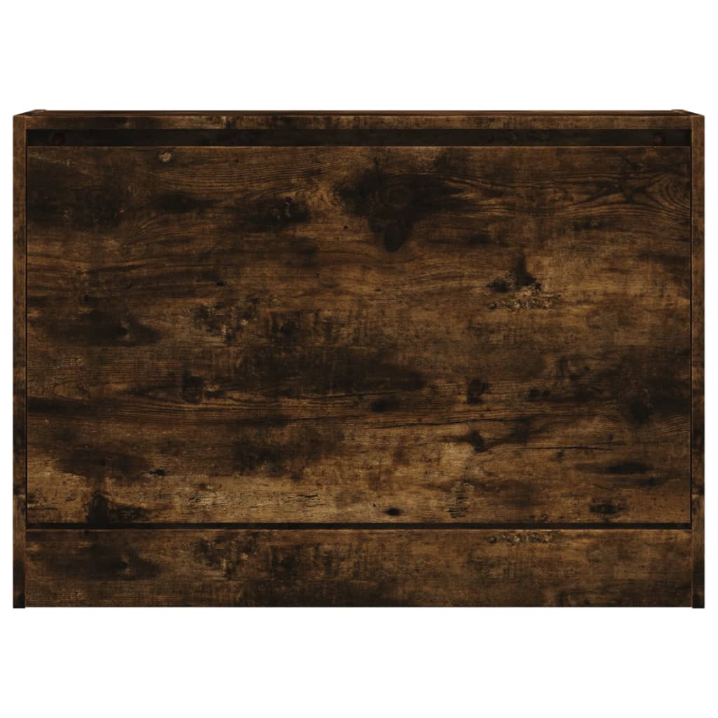 vidaXL Szafka na buty, przydymiony dąb, 80x21x57 cm