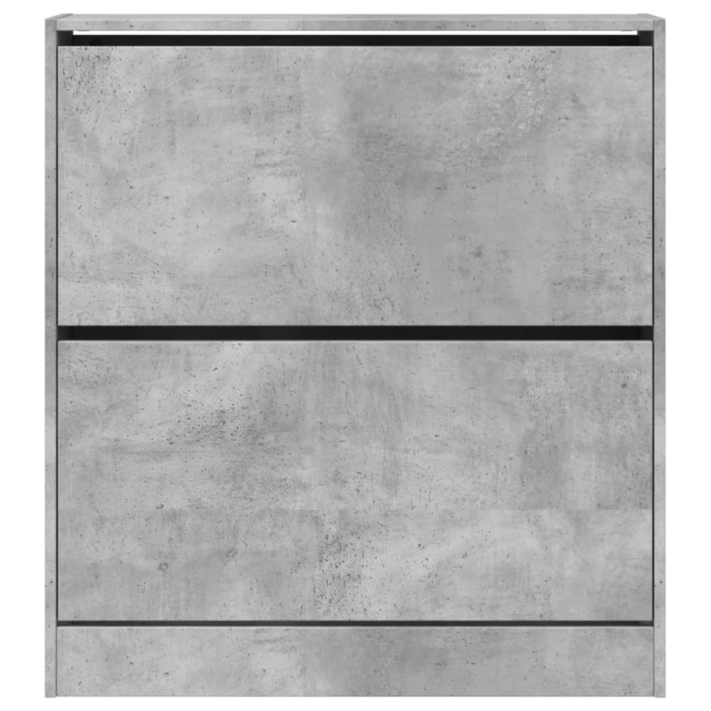 vidaXL Szafka na buty, szarość betonu, 80x21x87,5 cm