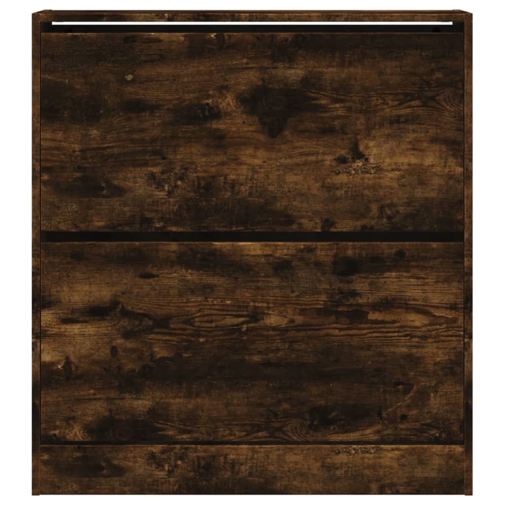 vidaXL Szafka na buty, przydymiony dąb, 80x21x87,5 cm