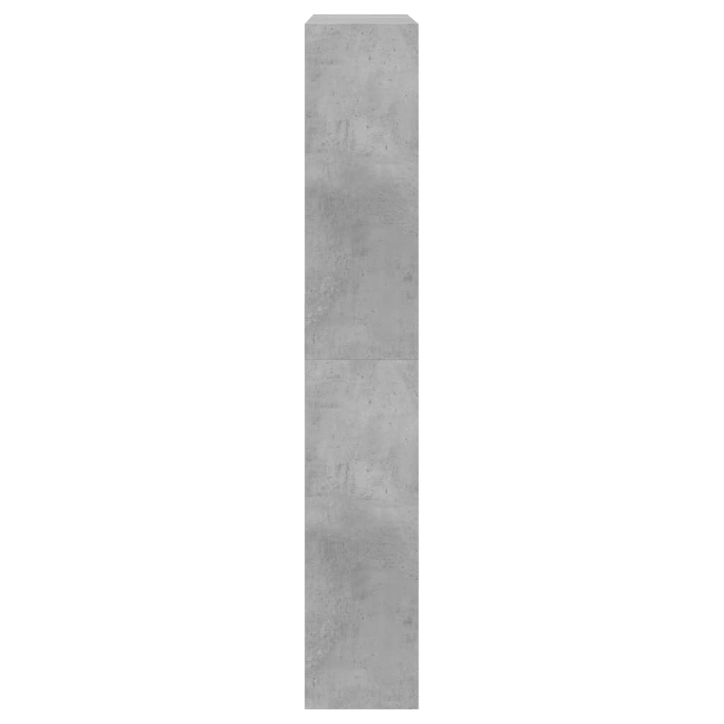 vidaXL Szafka na buty, szarość betonu, 80x21x125,5 cm