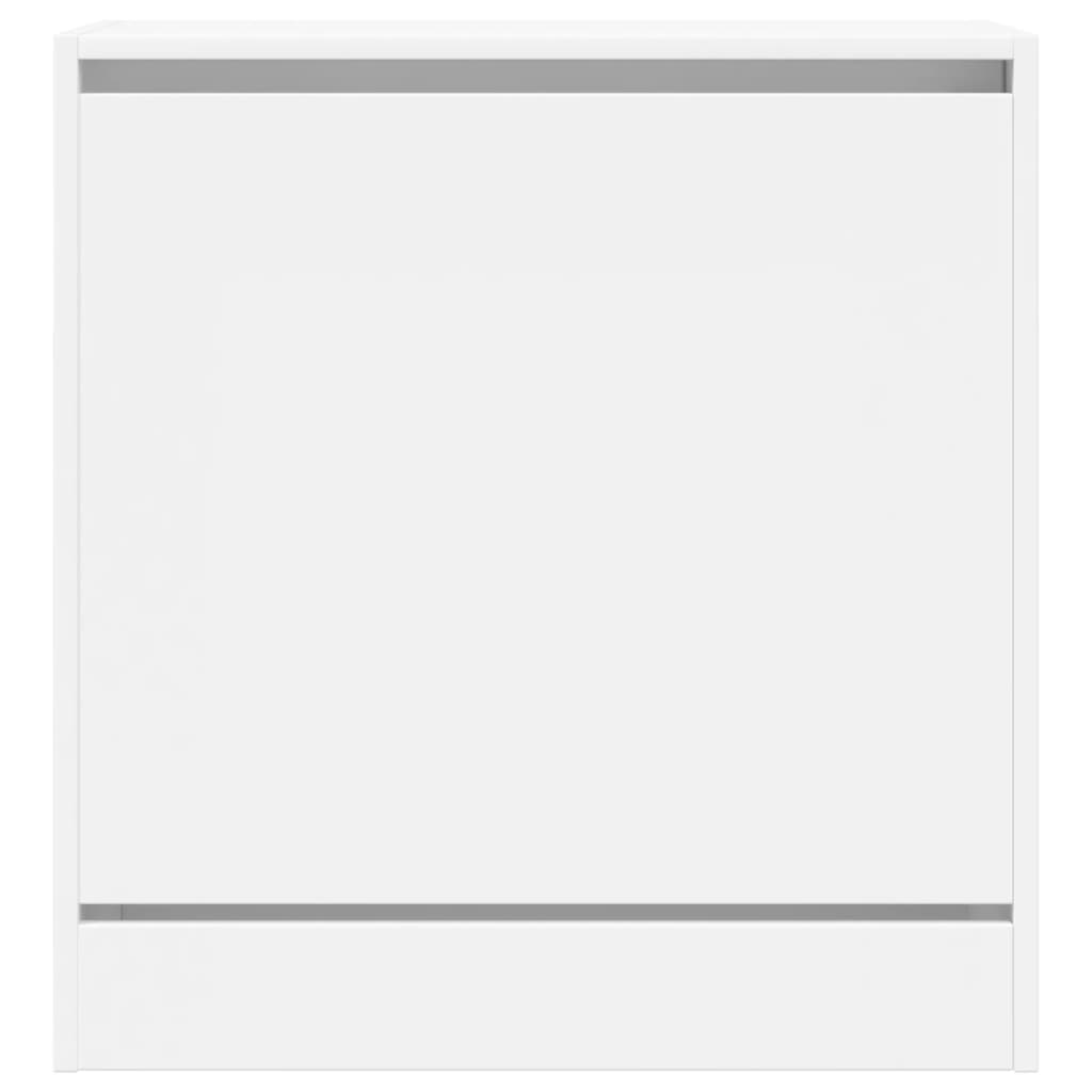 vidaXL Szafka na buty, biała, 60x34x63,5 cm, materiał drewnopochodny