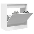 vidaXL Szafka na buty, biała, 60x34x63,5 cm, materiał drewnopochodny
