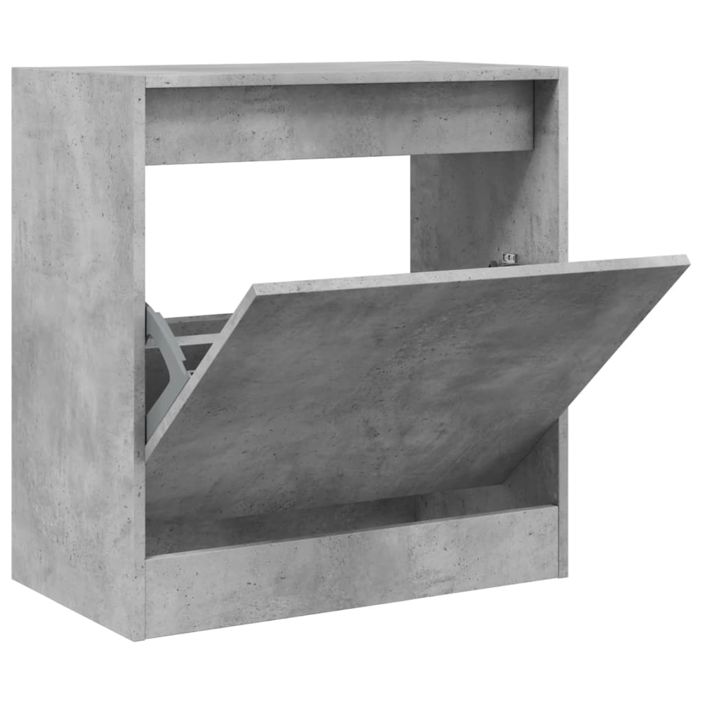vidaXL Szafka na buty, szarość betonu, 60x34x63,5 cm