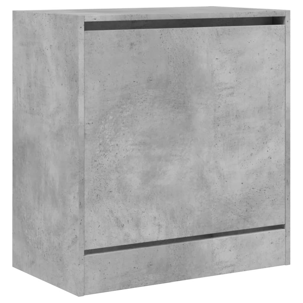 vidaXL Szafka na buty, szarość betonu, 60x34x63,5 cm
