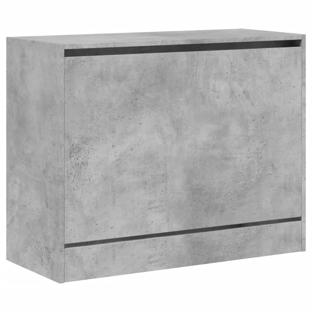 vidaXL Szafka na buty, szarość betonu, 80x34x63 cm