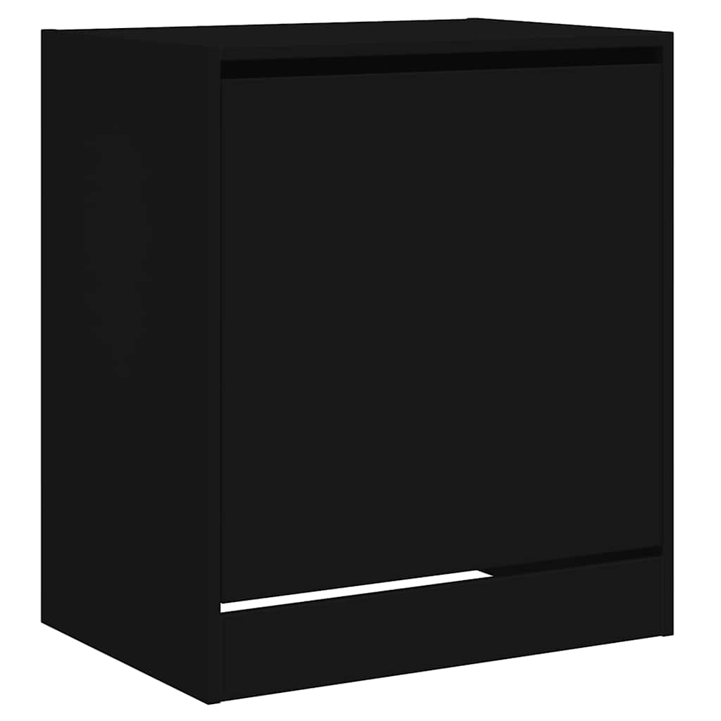 vidaXL Szafka na buty, czarna, 60x42x69 cm, materiał drewnopochodny