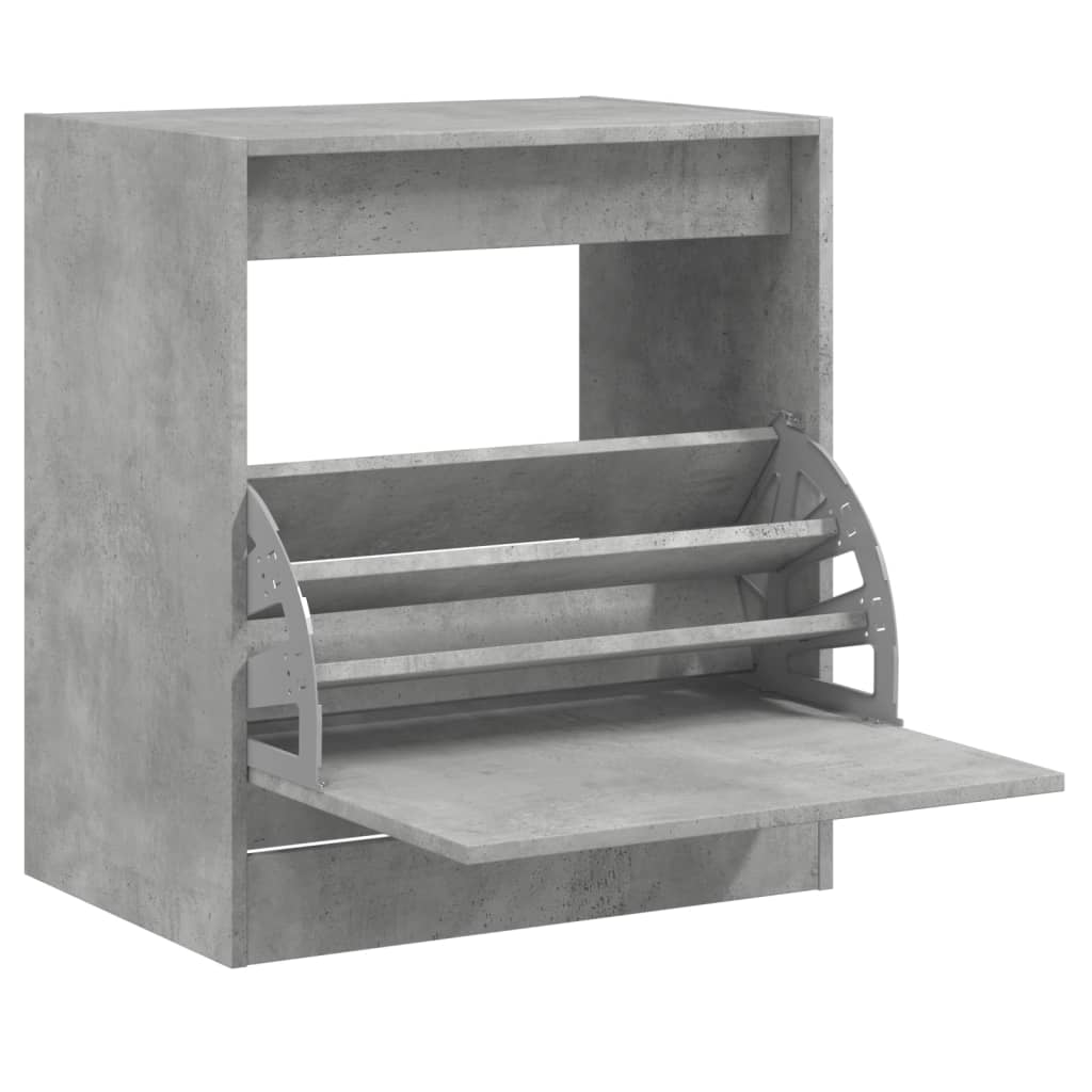vidaXL Szafka na buty, szarość betonu, 60x42x69 cm