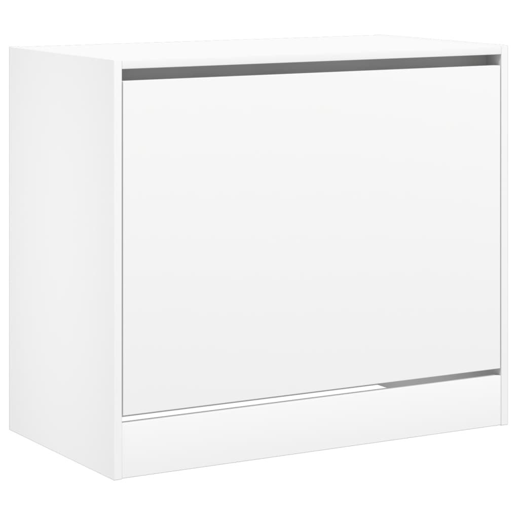 vidaXL Szafka na buty, biała, 80x42x69 cm, materiał drewnopochodny