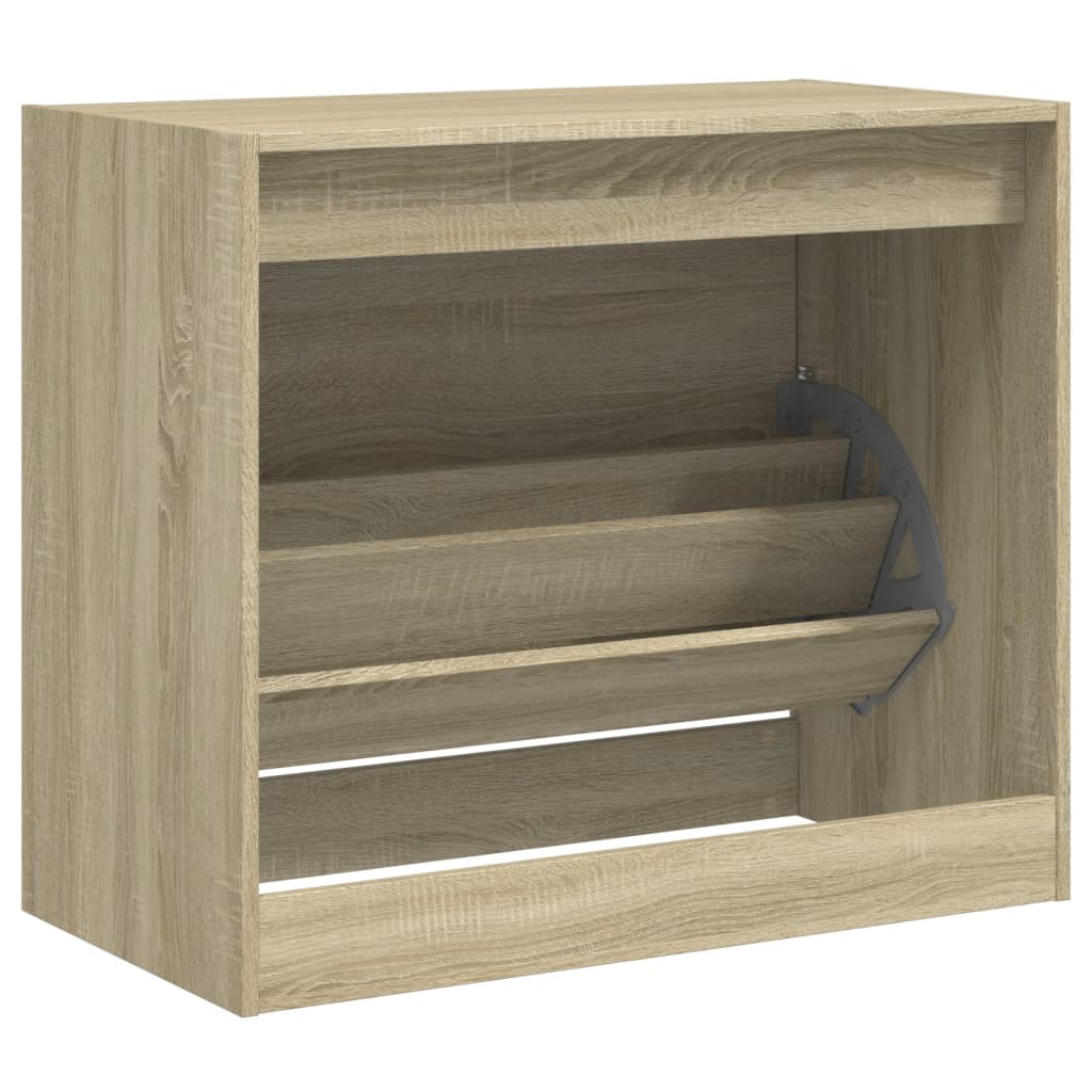 vidaXL Szafka na buty, dąb sonoma 80x42x69 cm, materiał drewnopochodny