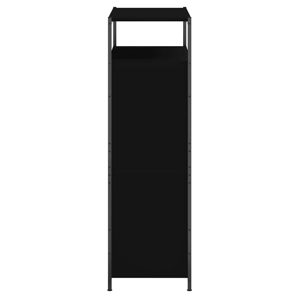 vidaXL Szafka na buty, czarna, 75x34x112 cm, materiał drewnopochodny