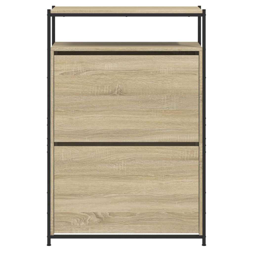 vidaXL Szafka na buty, dąb sonoma, 75x34x112 cm