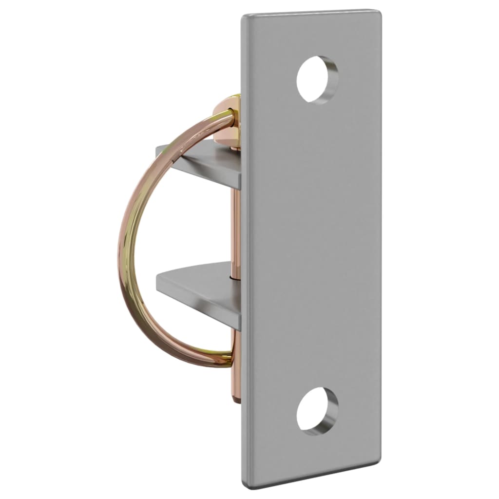 vidaXL Haczyki na karmidła, 3 szt, srebrno-brązowe, stal galwanizowana