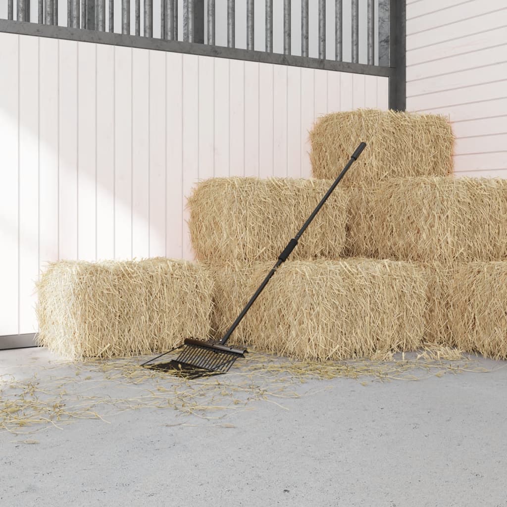 vidaXL Trzonek do wideł, Ø3,5x127,5 cm, stalowy, czarny