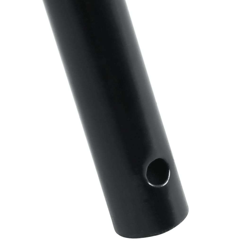 vidaXL Trzonek do wideł, Ø3,5x127,5 cm, stalowy, czarny