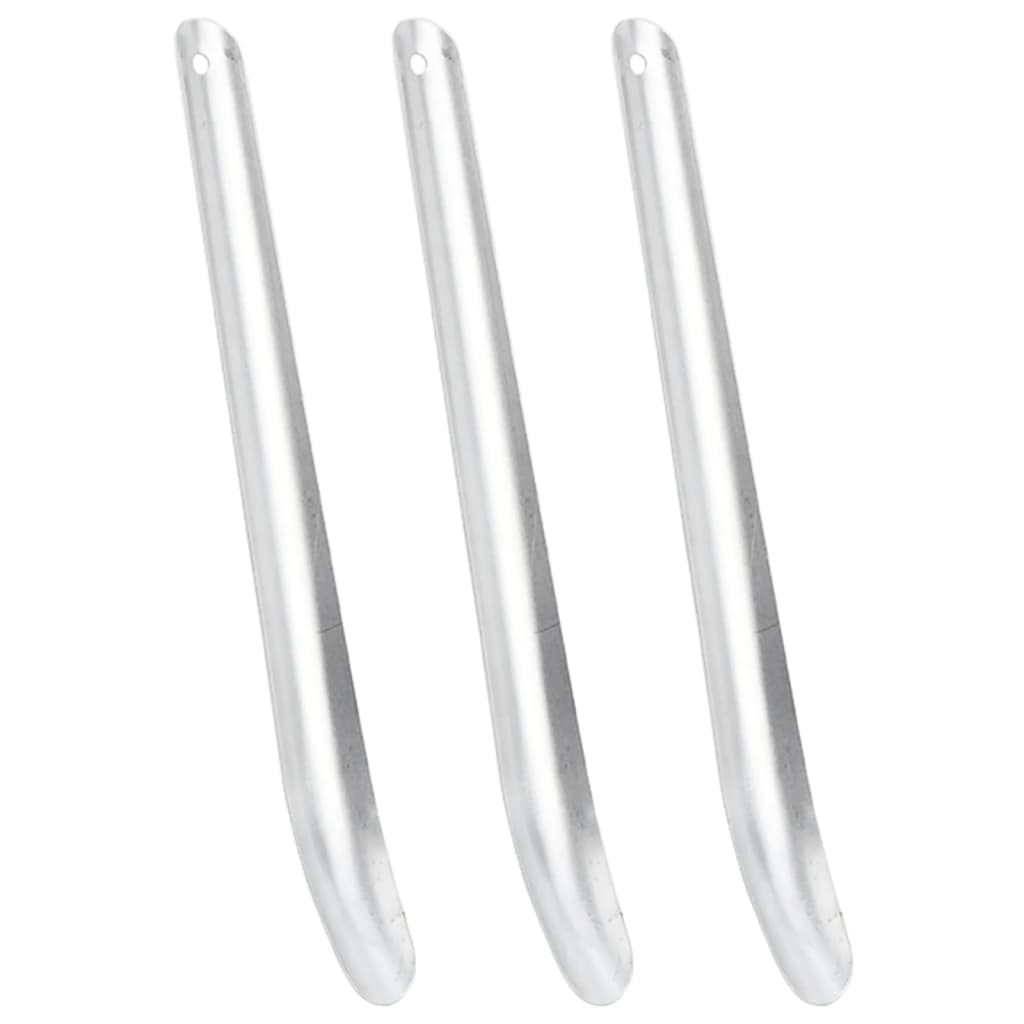 vidaXL Ściągaczki do potu dla koni, 3 szt., srebrne, aluminiowe