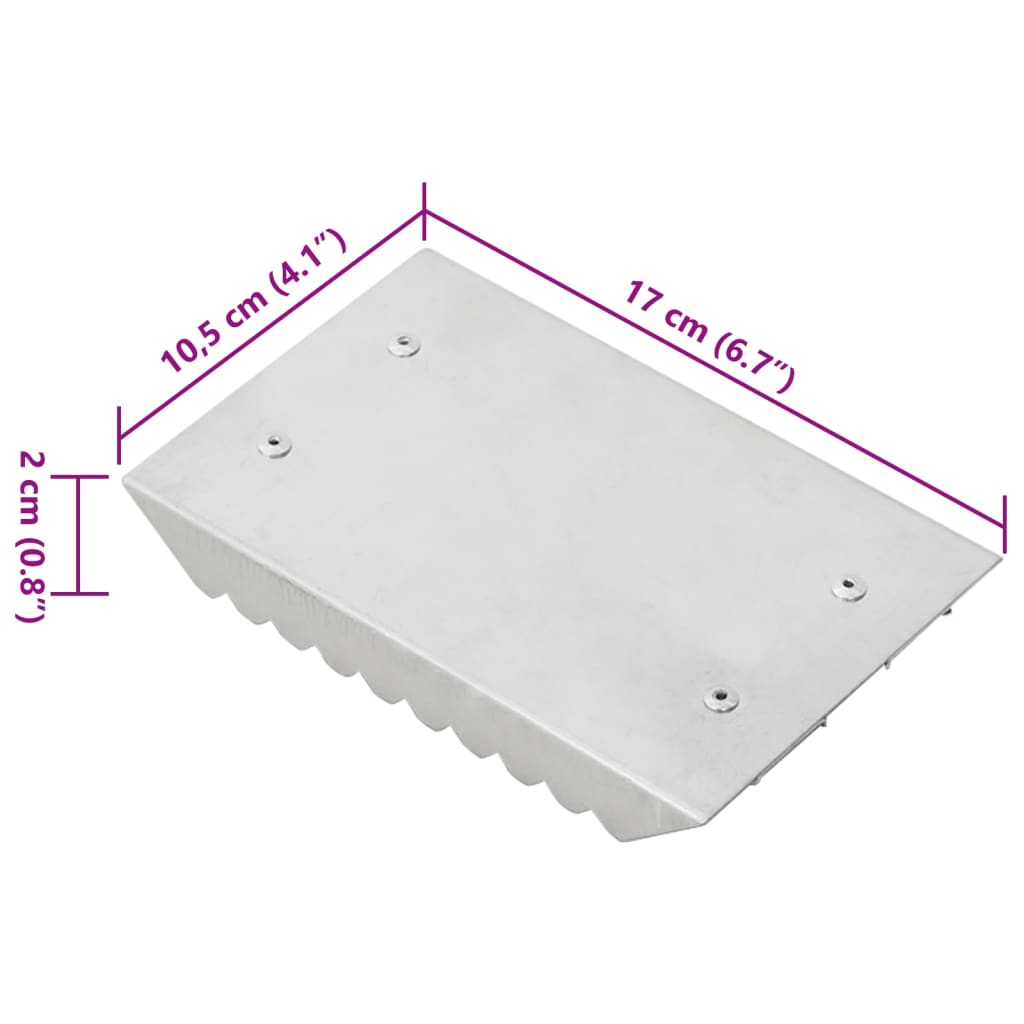 vidaXL Zgrzebła dla konia, 3 szt., srebrne, aluminiowe