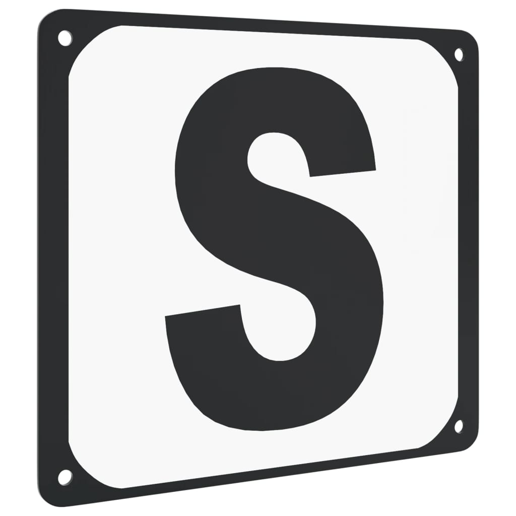 vidaXL Litery na czworobok, 12 szt., stalowe