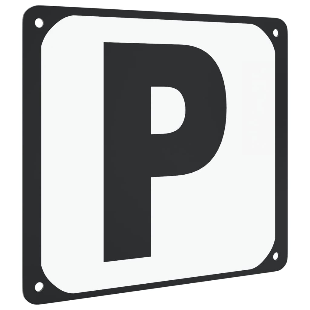 vidaXL Litery na czworobok, 12 szt., stalowe