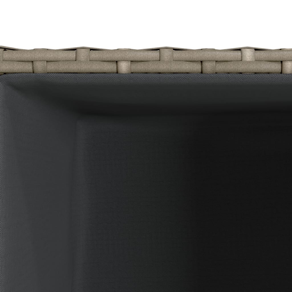 vidaXL Donica ogrodowa, szara, 30x30x60 cm, rattan PE