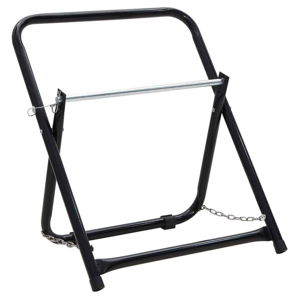 vidaXL Stojak na bęben z wężem, 48 cm, 45 kg, malowana proszkowo stal