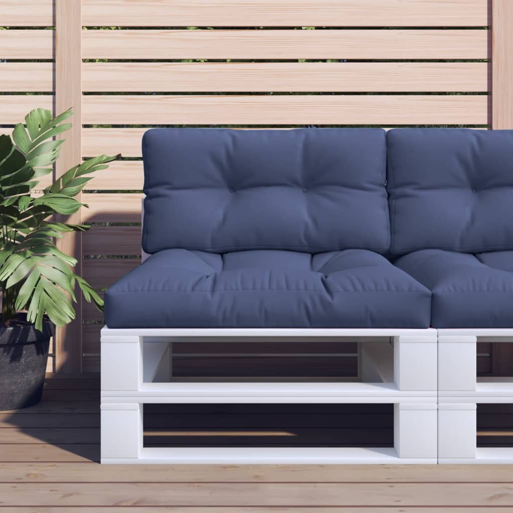 vidaXL Poduszka na paletę, granatowa, 120x40x12 cm, tkanina