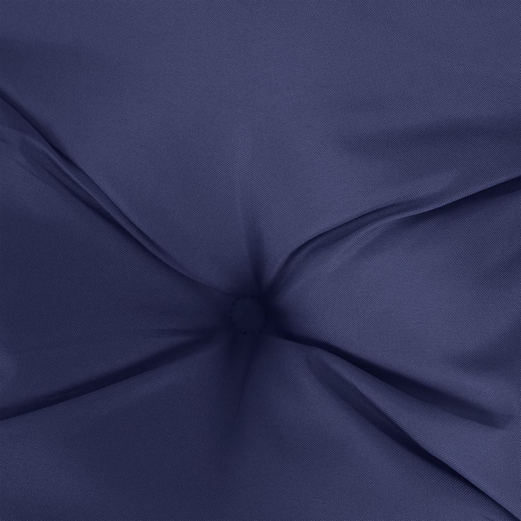 vidaXL Poduszki na krzesła, 4 szt., granatowe, 50x50x7 cm, tkanina