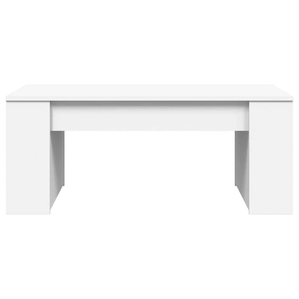 vidaXL Stolik kawowy, biały, 102x55x42 cm, materiał drewnopochodny