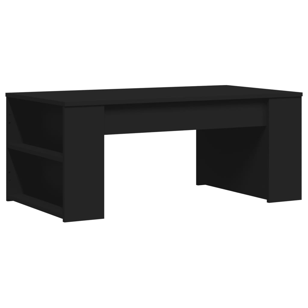 vidaXL Stolik kawowy, czarny, 102x55x42 cm, materiał drewnopochodny