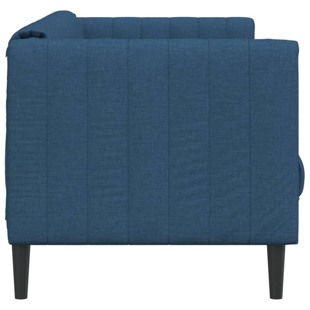 vidaXL Sofa dwuosobowa, niebieska, tkanina