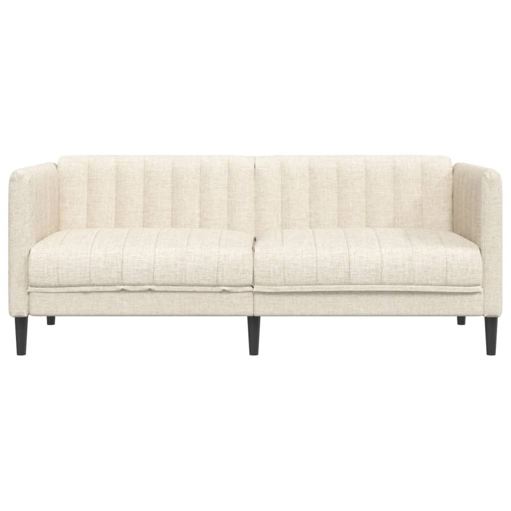 vidaXL Sofa dwuosobowa, obita lnem