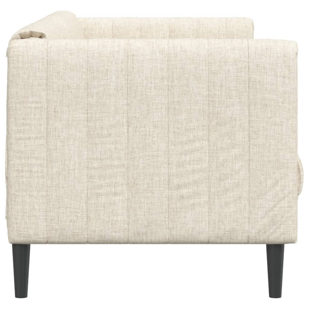 vidaXL Sofa dwuosobowa, obita lnem