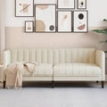 vidaXL Sofa dwuosobowa, obita lnem
