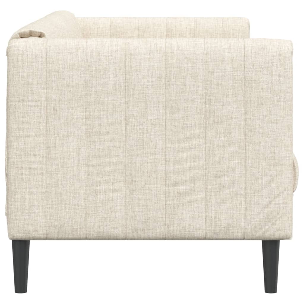 vidaXL Sofa trzyosobowa, obita lnem
