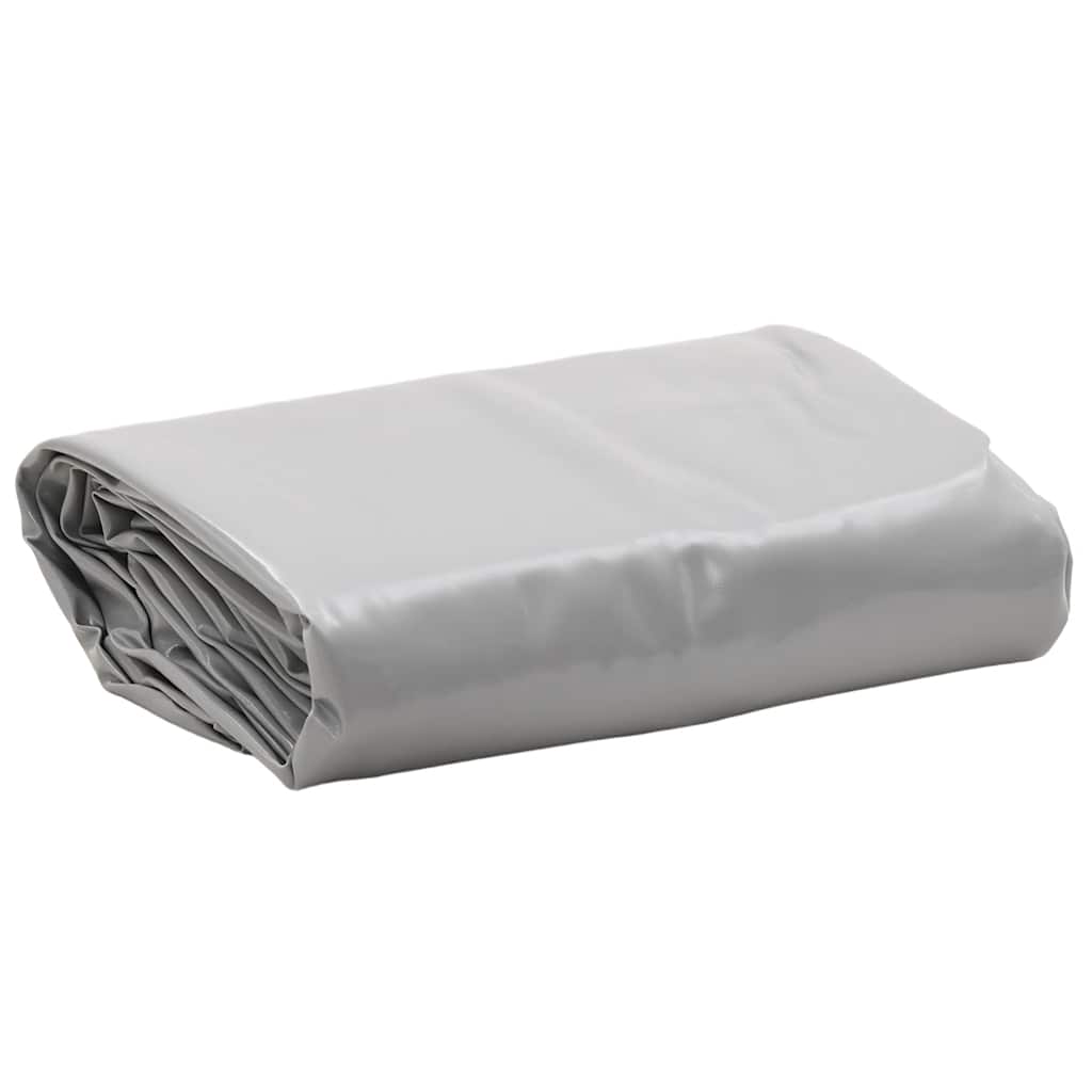 vidaXL Plandeka, szara, 1x2,5 m, 650 g/m²
