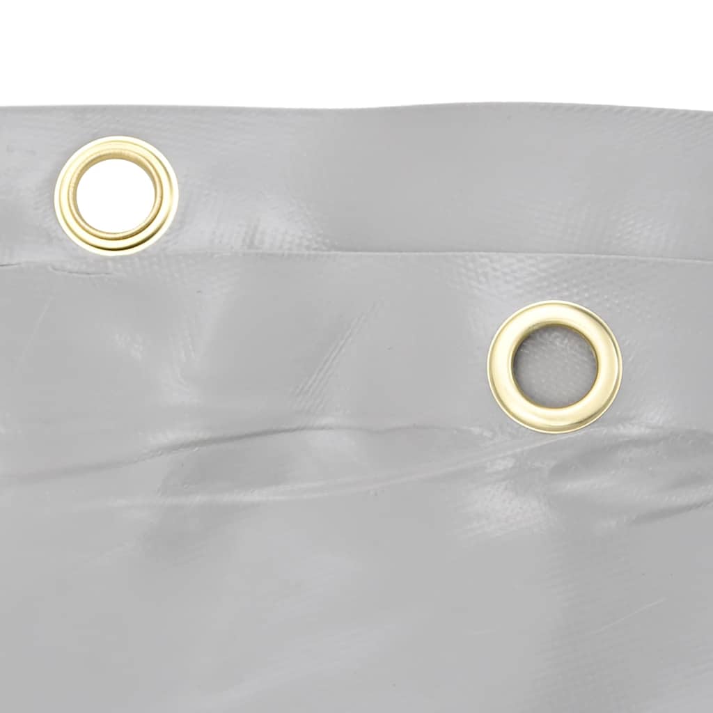 vidaXL Plandeka, szara, 1x2,5 m, 650 g/m²