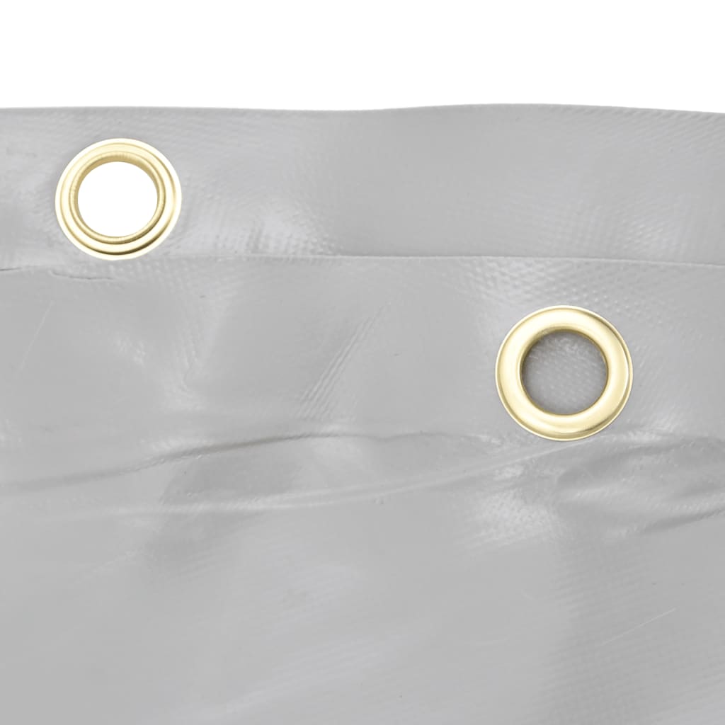 vidaXL Plandeka, szara, 2,5x4,5 m, 650 g/m²