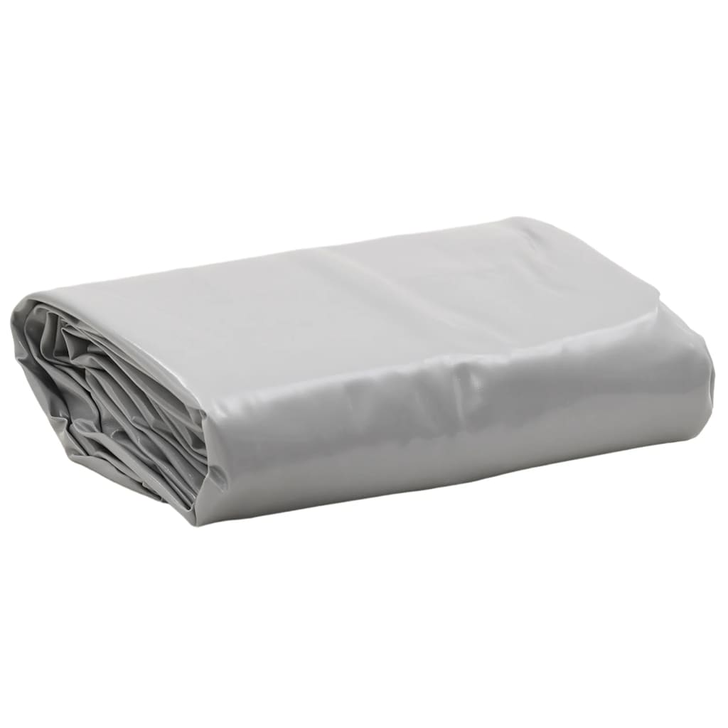 vidaXL Plandeka, szara, 5x5 m, 650 g/m²