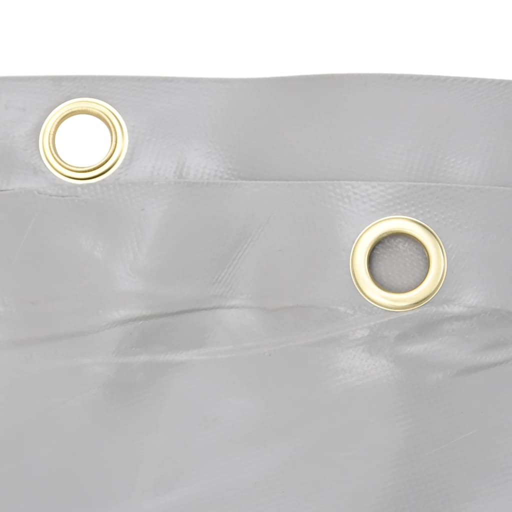 vidaXL Plandeka, szara, 5x5 m, 650 g/m²