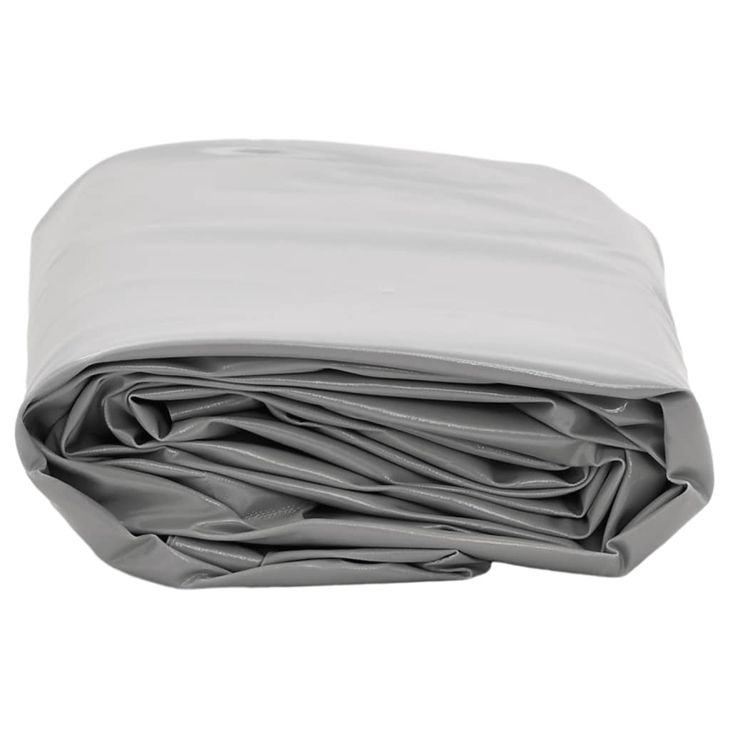 vidaXL Plandeka, szara, 5x6 m, 650 g/m²