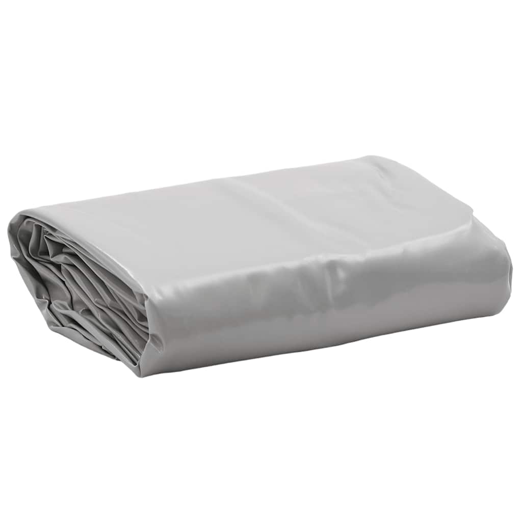 vidaXL Plandeka, szara, 5x7 m, 650 g/m²