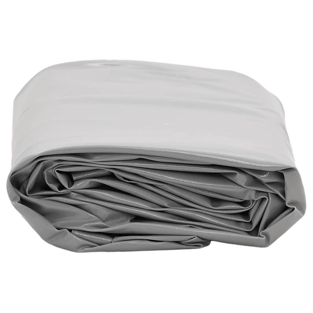 vidaXL Plandeka, szara, 5x7 m, 650 g/m²