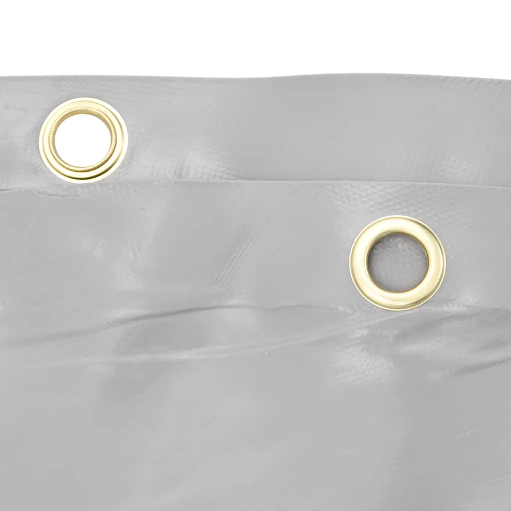 vidaXL Plandeka, szara, 5x7 m, 650 g/m²