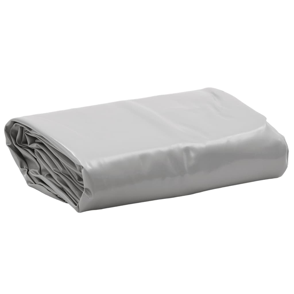 vidaXL Plandeka, szara, 5x8 m, 650 g/m²