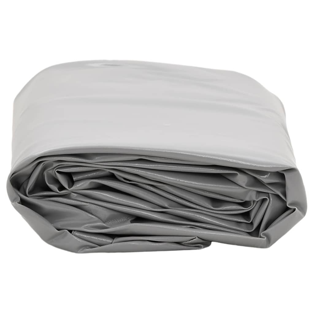 vidaXL Plandeka, szara, 5x8 m, 650 g/m²