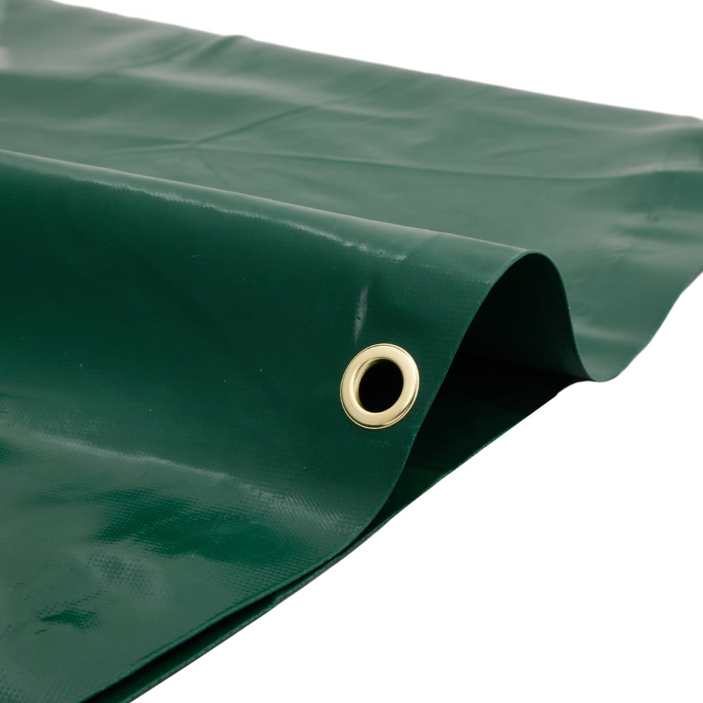vidaXL Plandeka, zielona, 1x2,5 m, 650 g/m²
